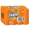 Fanta, Апельсин, Упаковка 12 шт. по 0,33 л, Фанта, Вода солодка, з натуральним соком, ж/б