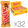 Twix, Упаковка 32 шт. х 50 г, Твікс, Батончик з печивом та карамеллю в молочному шоколаді