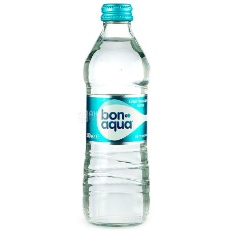 BonAqua, 0,33 л, БонАква, Вода мінеральна негазована, скло