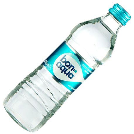 BonAqua, 0,33 л, БонАква, Вода мінеральна негазована, скло