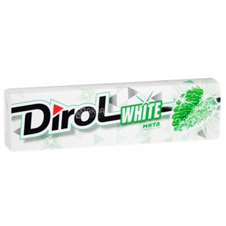 Dirol White, 14 g, Chewing gum, Mint