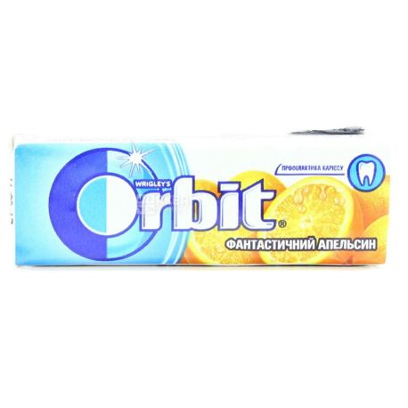Orbit, 14 г, Жевательная резинка, Фантастический Апельсин