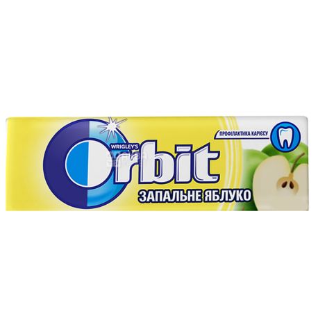 Orbit, 14 г, Жевательная резинка, Зажигательное Яблоко