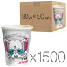 Glass paper with a picture Do not limit yourself 250 ml, 50 pcs., 30 packs, D80