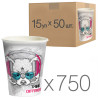 Glass paper with a pattern Do not limit yourself 400 ml, 50 pcs, 15 packs, D92
