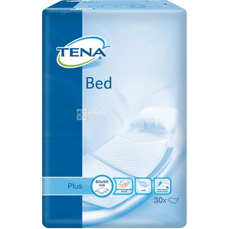 Tena, Plus, 30 шт., Одноразові пелюшки, 60х60 см