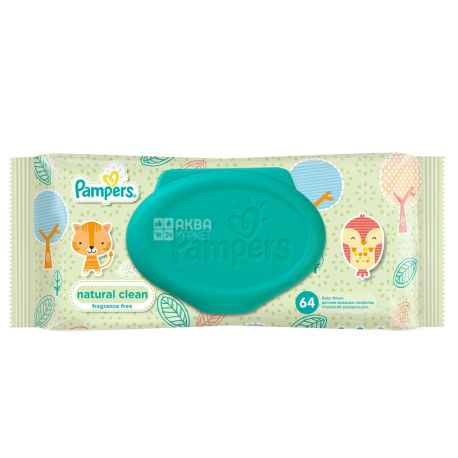 Pampers, 64 pcs., Baby wipes, Clean & Play