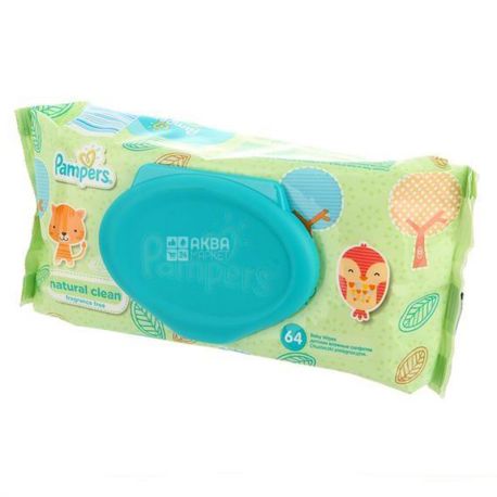 Pampers, 64 pcs., Baby wipes, Clean & Play