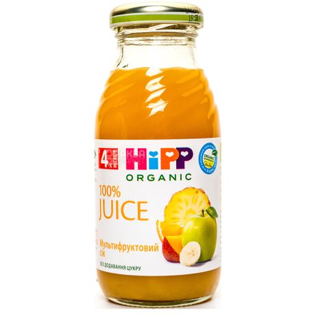 HiPP, 200 ml, Juice, Multifruit, From 4 months