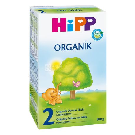 Hipp Organic 2, 300 г, Молочная смесь