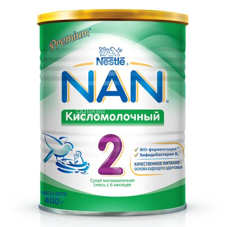Nestle, 400 г, Кисломолочна суміш, Nan