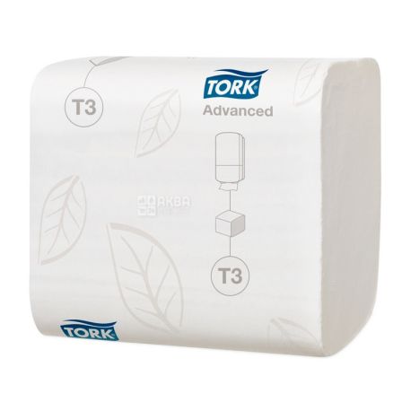 Tork, 242 л., Туалетний папір Торк, Листовий, 2-х шаровий