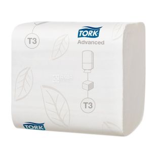 Tork, 242 л., Туалетний папір Торк, Листовий, 2-х шаровий, 110х190 мм