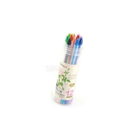 AIHAO, 12 pcs., Set of water-soluble pencils, Mechanical, Colored, Tube