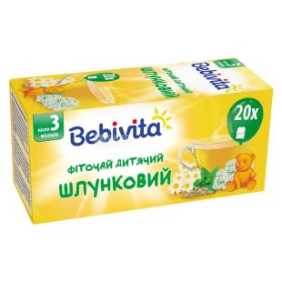 Bebivita, Желудочный, 20 пак., Чай Бебивита, детский с травами