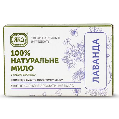 Yaka, 75 g, Soap natural, With avocado oil, Lavender, m / y