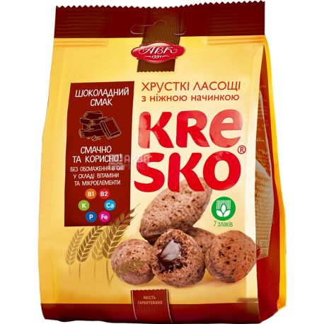 АВК, 74 г, Хрусткі фігурки, Kresco, Шоколадний смак, м/у
