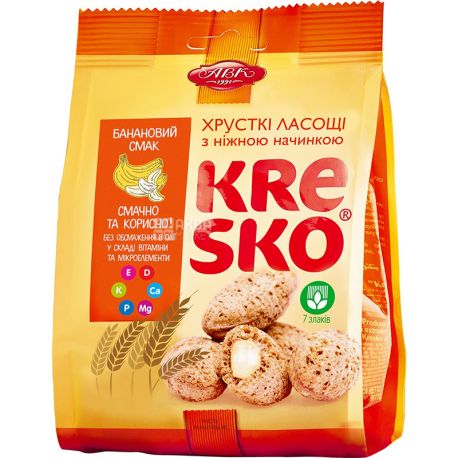 АВК, 74 г, Хрусткі фігурки, Kresco, Банановий смак, м/у