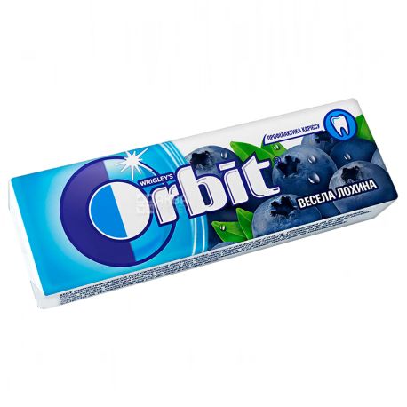 Orbit, 14 g, Chewing gum, Merry blueberries