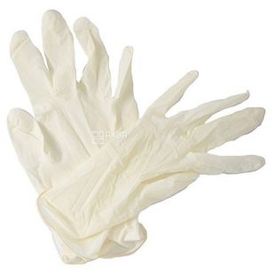 Бонус, 10 шт., Размер S/M, Перчатки виниловые, суперчувствительные, в ассортименте