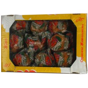 Жако, 1 кг, Кекси з вишневою начинкою, в індивідуальній упаковці