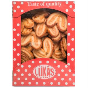 Lukas, 350 г, Лукас, Печенье слоеное, Ушки