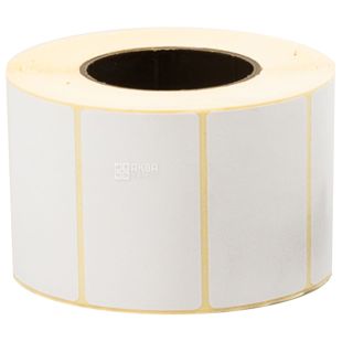 Етикетка самоклеюча на гільзі, 58х40 мм, 1000 шт., у рулоні