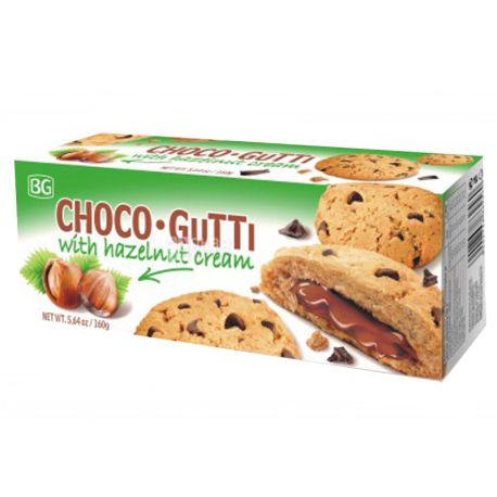 Bogutti, 160 g, Biscuits, CHOCO-GUTTI, Cardboard box