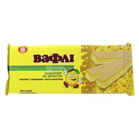 HBF, 130 g, Wafers, Lemon, On fructose