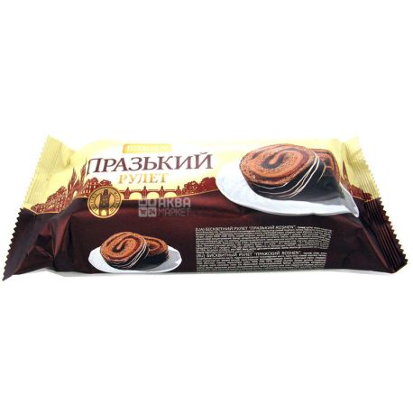 Рошен, Празький, 250 г, Рулет бісквітний