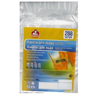 Помічниця, 12 пак. х 12 крижинок, Екопакети для приготування і зберігання льоду, 288 крижинок