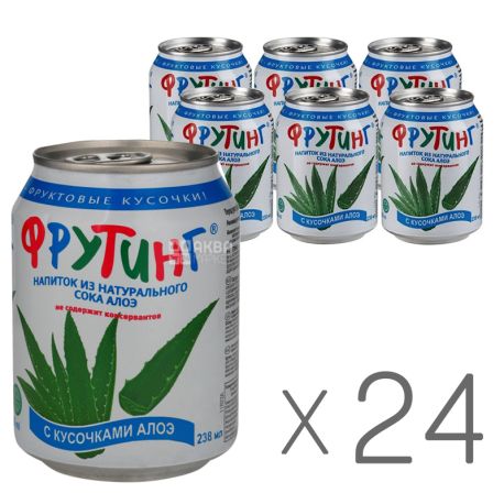 Fruiting, Packing 24 pcs. 0.238 l each, Drink from natural aloe juice, w / w