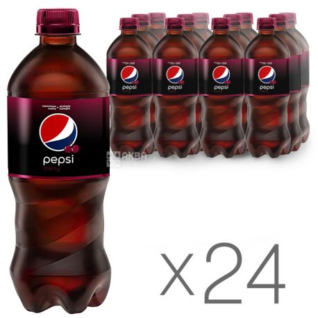 Pepsi, Packing 24 pcs. 0.5 l, Sweet water, Wild Cherry, PET