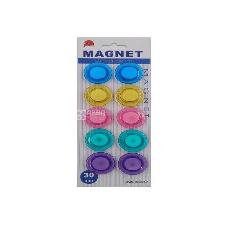 AIHAO, 10 pcs., 30 mm, Magnets Set, Multicolored, Blister