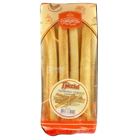 Рум'янець, 200 г, Палички, Гріссіні, З кунжутом