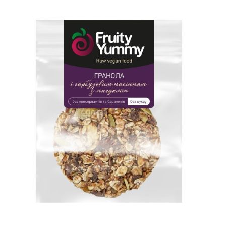 Fruity Yummy, 40 g, Granola with Pumpkin Seeds and Almonds, m / s