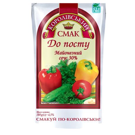 Mayonnaise "Korivsky Relish" to the table post 30% 180g doy-pack