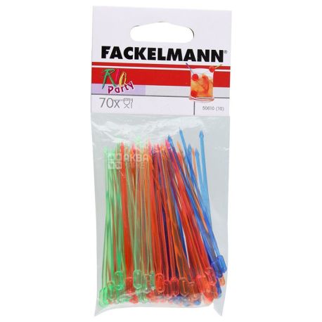 Fackelmann Rio Party, Шпажки для канапе, 8,5 см, цветные, 70 шт.