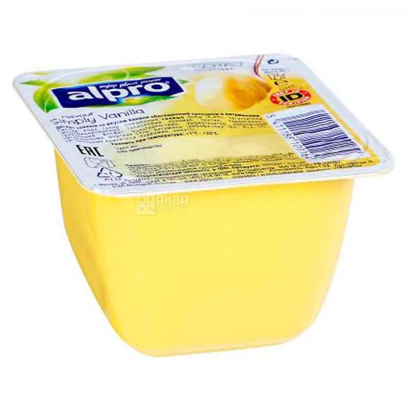 Buy Alpro Simply Vanilla, 125g, Dessert, soy Vanilla, soy yogurt with