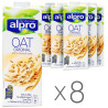 Alpro, Oat Original, Упаковка 8 шт. по 1 л, Алпро, Вівсяне молоко, оригінальне, вітамінізоване
