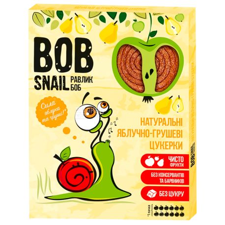 Bob Snail, 120 g, Pastilla, Apple-Pear