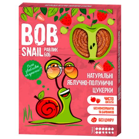 Bob Snail, 120г, Пастила Яблучно-клубничная