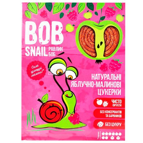 Bob Snail, 120г, Пастила Яблочно-малиновая