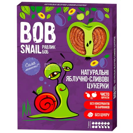 Bob Snail, 120g, apple-plum fruit paste