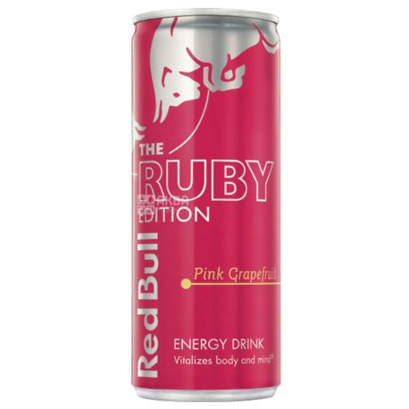 Red Bull, Ruby Edition, Pink Grapefruit, 0,25 л, Напиток энергетический Ред Булл Раби Эдишн Пинк Грейпфрут