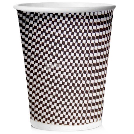Melange Glass paper corrugated 400 ml, 25 pieces, D92