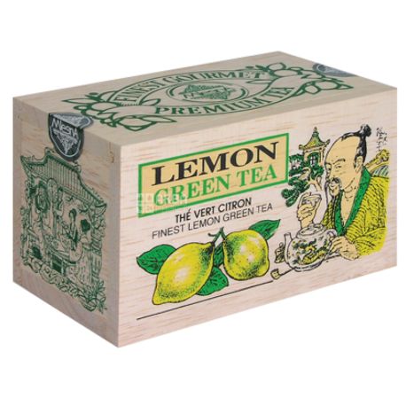 Mlesna, Lemon, 100 г, Чай Млесна, Лимон, зеленый, д/к