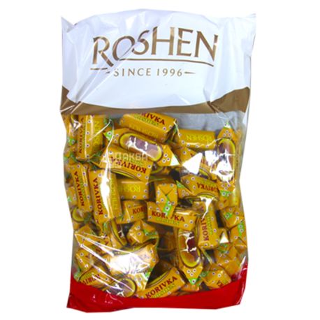 Roshen, 1 кг, Цукерки, Корівка, Неглазуровані