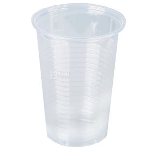 Стакан пластиковий прозорий 180 мл, 100 шт., 28 упаковок