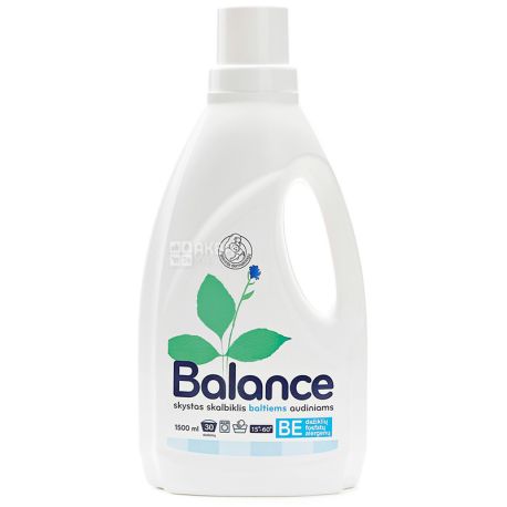Ringuva Balance, Liquid detergent for white fabrics, 1.5 L